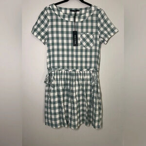 Doe & Rae-‎ Gingham Shirt Dress